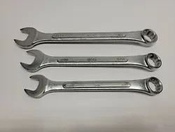 S-K Combination Wrenches 3/4, 11/16, 5/8 SAE 12 Point Made In USA Fast Shipping, Thanks for Looking.