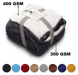Sherpa Fleece Throw Blanket is Created Using a Super Soft Touch 100% Microfiber and Will Add a Touch of Softness and...