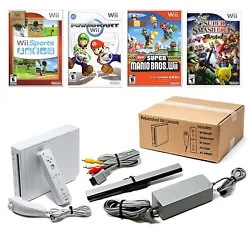 ✅ - Disc feeder. What is included with this Wii console?. 👍 - Original Nintendo Wii console. ✅ - Power and reset...