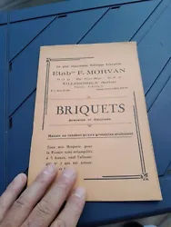 13 pages recto verso de briquets Robur. Catalogue briquets usine Morvan vers 1930.
