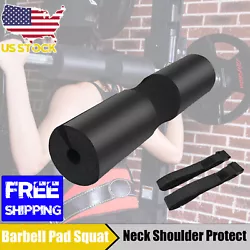 Specification:     Product: Squat Pad Barbell Size: 17.72x3.9 inch(45x10cm) Color: Black Multifunction: Fits Home...