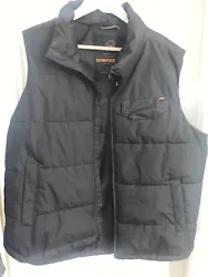 Hawke & CO Mens Gray Puffer Down Packable Vest Coat Jacket Size Large.