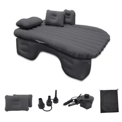 Inflatable Car Air Mattress Bed with Back Rear Seat Pump. Fashionable wavy design, provide a better fixed effect,...