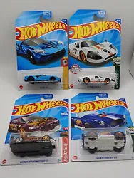 4pc Hot Wheels Ford Good packages  2017 ford gt 67 gt40 gulf 2018 spoiler graphics mustang Shelby cobra 427