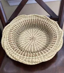 This is a Charleston Sweetgrass Rice Fanner that is used for bread, rolls, pastry, and wedding decor. These are...