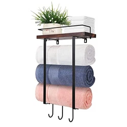 【Optimized Towel Storage】- Make the most of unused wall space by using this towel rack for small bathrooms. It can...
