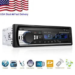 $Car Stereo Bluetooth Audio 1 DIN In-Dash FM Aux Input Receiver SD USB MP3 Radio Features ---100% Brand New, high...