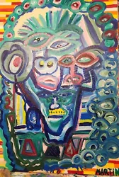 Jason Martin Acrylic and Oil Painting on Canvas - Original Art- Listed Artist.