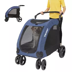 MADE FOR PETS - The Vergo pet stroller provides a safe and comfortable way to travel on walks with your pets....