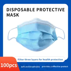 Flexible nose bridge and fits any size nose & face. - 100 Masks. - Face masks should not be used in place of social...