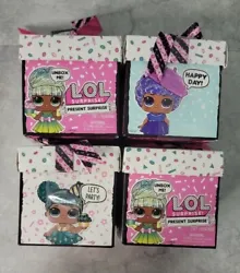 4 x LOL Surprise! Present Surprise Doll with 8 Surprises inside, New Sealed. I try my best to respond quickly and solve...