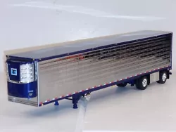 dcp chrome/blue Utility spread axle 53ft reefer trailer no box 1/64