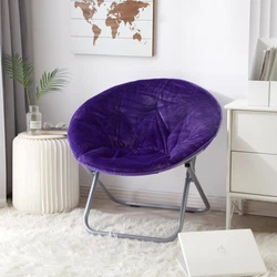 The Mainstays saucer chairs cushion is made from durable, plush 100 percent polyester upholstery. The faux-fur material...