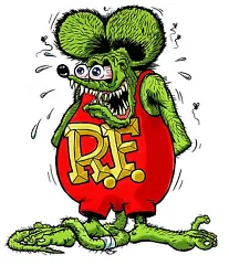 RAT FINK vinyl cut sticker decal (full color). This is for one machine cut decal with full color made from professional...