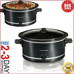 The removable stoneware crock and glass lid are both dishwasher safe, making cleanup a breeze. The slow cooker is...