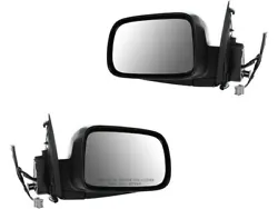 2002-2006 Honda CRV. Notes: Power Heated Textured Black 2 Piece Mirror Set -- Driver & Passenger Side. Mirror Color /...