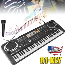1 x Electronic organ. With a Mini Microphone: Kids can sing while they playing. Record & Playback Function: Equipped...