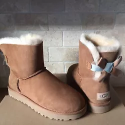 UGG Womens Bailey Bow II Winter Boot Chestnut Size 8/9/10 New in BOX 