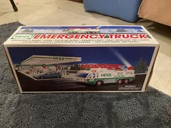 1996 Hess Emergency Truck.  Truck was removed from box at time of purchase to look at, then returned to box. Truck and...