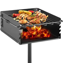 Get ready for a delicious barbecue with this outdoor park style grill! It adopts sturdy carbon steel for greater...