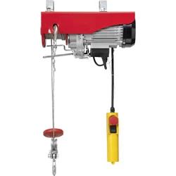 TOOLCRAFT 1553741 Palan électrique Capacité de charge (avec poulie) 400 kg Capacité de charge (sans poulie de...