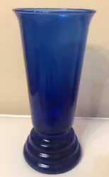 Gorgeous cobalt blue hand blown vase.