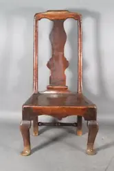 THIS GREAT CHILDS CABRIOLE LEG QUEEN ANNE PERIOD CHAIR IS A SMALL COPY OF A FULL SIZE EXAMPLE. THE SEAT RAILS HAVE A...
