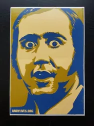 Shepard Fairey Andy Kaufman Tony Clifton Stickers Man On The Moon obey giant.