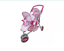 Twin 3-wheel jogger. On-the-go doll stroller. Take your favourate dolls for a ride. As an industry leader in product...
