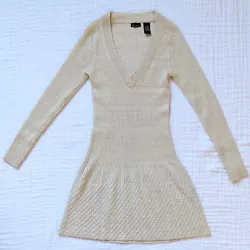 Victorias Secret Moda Internationa dress size S. Mixed knit with textured skirt. Drop waist.
