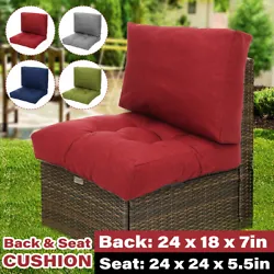 1/2/4 x Seat Cushion. ● The cover of cushion is not detachable. 1/2/4 x Back Cushion. ● WIDE RANGE OF APPLICATIONS:...