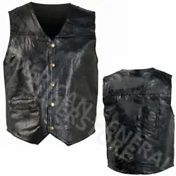 Black Leather Vest Biker Motorcycle Club. Looking for biker patches to add to the vest?. MC Classic Riding Genuine...