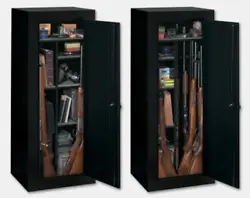 This gun cabinet includes Sentinels superior all steel three-point locking system to provide greater security. These...