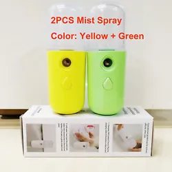 2 Face Sprayer. Material: Atomization Chip, Integrated Circuit. Color: Yellow+Green+Clear. Wish we can solve the...