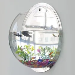 1 x Wall Mounted Bowl Fish Tank (fish, stone, plant are not included!). SKU: 903-A830/JYY. Water Capacity: Approx.