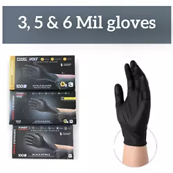 Premium Nitrile Glove Made of premium Nitrile Butadiene Rubber. First Choice Black Nitrile Gloves provide maximum...