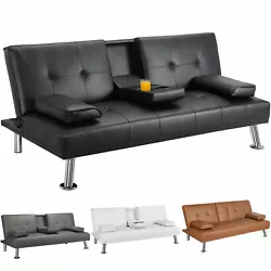 This sofa bed is made of high quality material, sturdy and durable and ensures long life span. The legs are made of...
