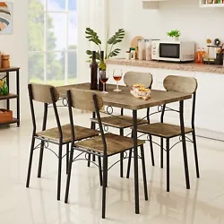 The dining table set is durable enough to withstand years of use, is versatile and easy to clean. 1 x Dining Table....