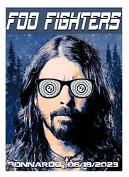 Here is your chance to get a limited edition 11x17 Foo Fighters concert poster signed and numbered limited to 1500....