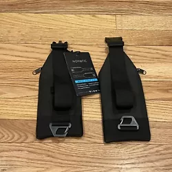 NOMATIC Waist Straps 2.0 Black, Pockets for Travel Bag or Backpack Adjustable.