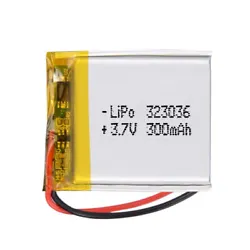 Batterie LiPo 3.7V 300mAh. • Modèle : Batterie LiPo 3,7 V 300 mAh. Batterie 6323036. • Fabricant : Liter Energy...