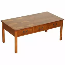 This table is a very good find, the Burr Yew wood top is one of the best I have ever seen, it has a wonder cluster of...