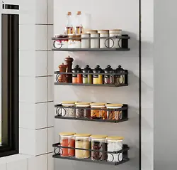 Our magnetic spice rack is used as: magnetic spice rack for refrigerator, magnetic shelf, spice rack organizer,...