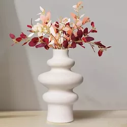 【Handcrafted Ceramic Vases】Our modern ceramic flower vase are handmade using traditional handicrafts and calcined...