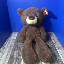 Gund Plush Bear Fuzzy Stuffed Animal Big Head Chocolate Brown Teddy Lovey 24