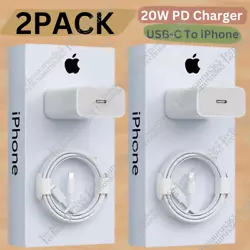 20W USB-C PD3.0 Fast Charging. 2 x 20W Type C PD Wall Plug - White(Optional). Compared with. For iPhone 7 7 Plus, 6 6...