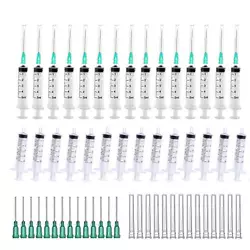 35 x plastic syringes needles Needle:21G Capacity:5ml(5cc) 4 Parts:Composed of core rod,rubber stopper,needle and...