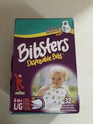 BibstersDisposable bibs6m +LargeSesame Street Characters Box contains 32 bibsOur 3 layer construction provides comfort...