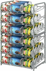 ● The Durable Cabinet Basket Organizer supports versatile storage, including food cans, sodas, beverage cans and...