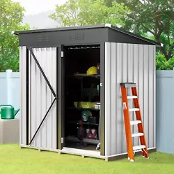 Multifunctional - This garden shed acts as a multipurpose storage solution; Use a steel shed as a garden storage room,...